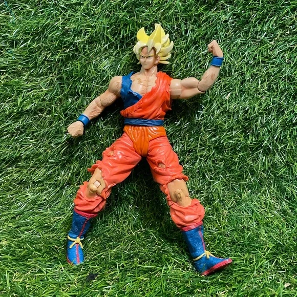 Figurine Dragon Ball Z - JAKKS Pacific 2004 - Attack Energy Blast SS Goku - NEUF Sous Blister